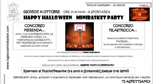 Festa di Halloween 2019 - SportArea - giovedì 31/10/2019